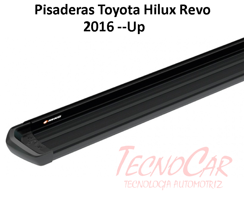 Pisaderas Toyota Hilux Revo Aluminio Negro